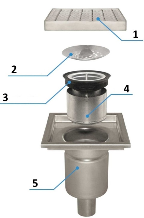Kratka ściekowa dolna KRD 300-160 Kratka ściekowa dolna KRD 300-160