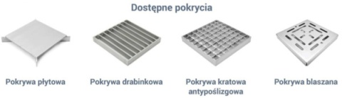 Wpust KSB 200/050 pokrywa kratowa antypoślizgowa