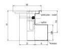 Wpust KSB 200/110 pokrywa perforowana